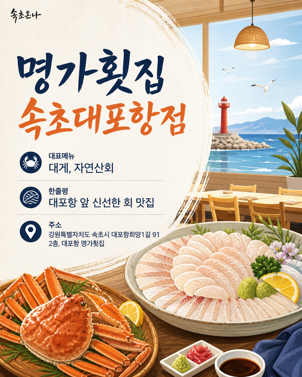 명가횟집 속초대포항점