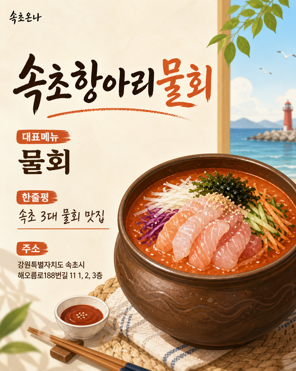 속초항아리물회