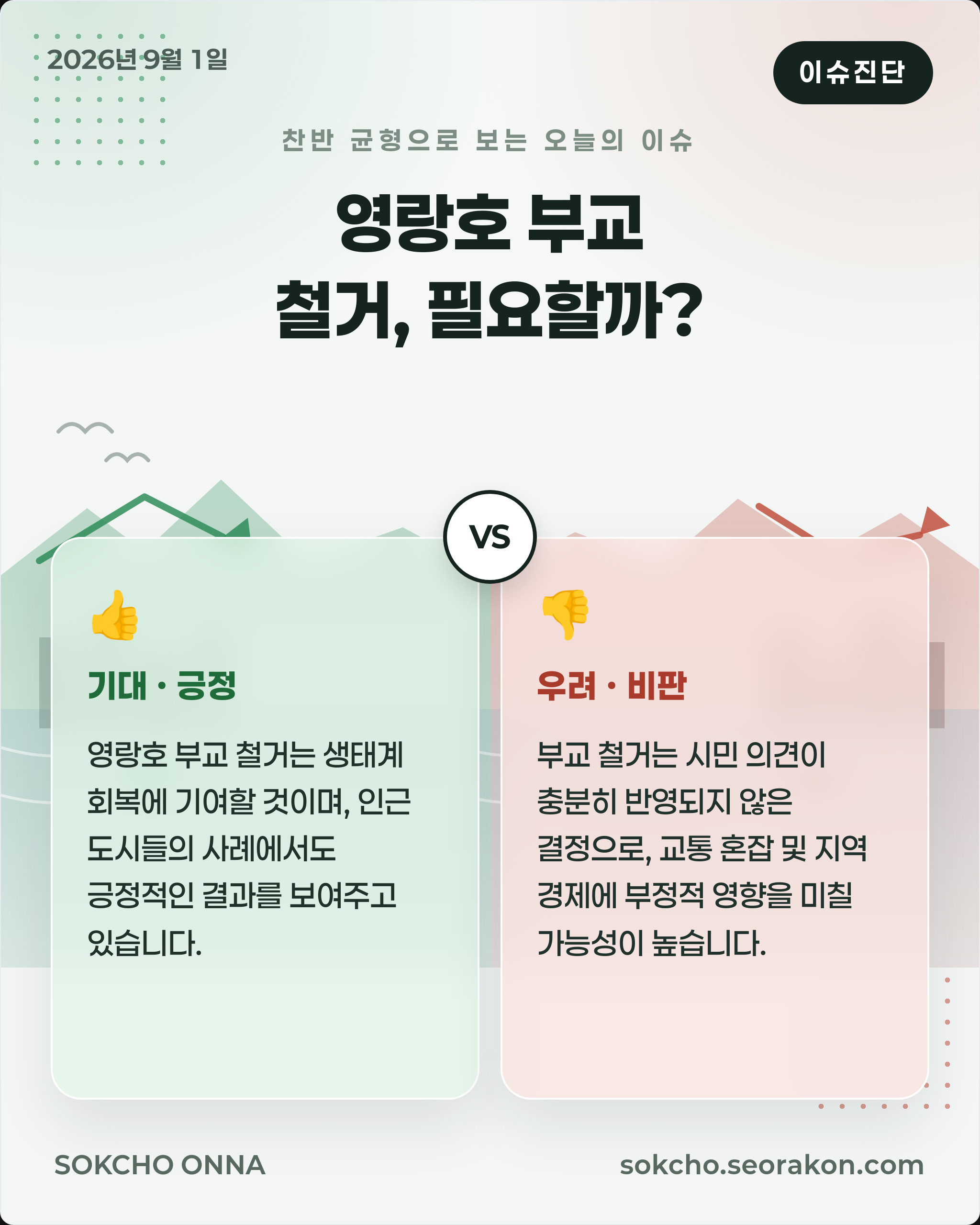 [이슈진단] 영랑호 부교 철거, 필요할까?