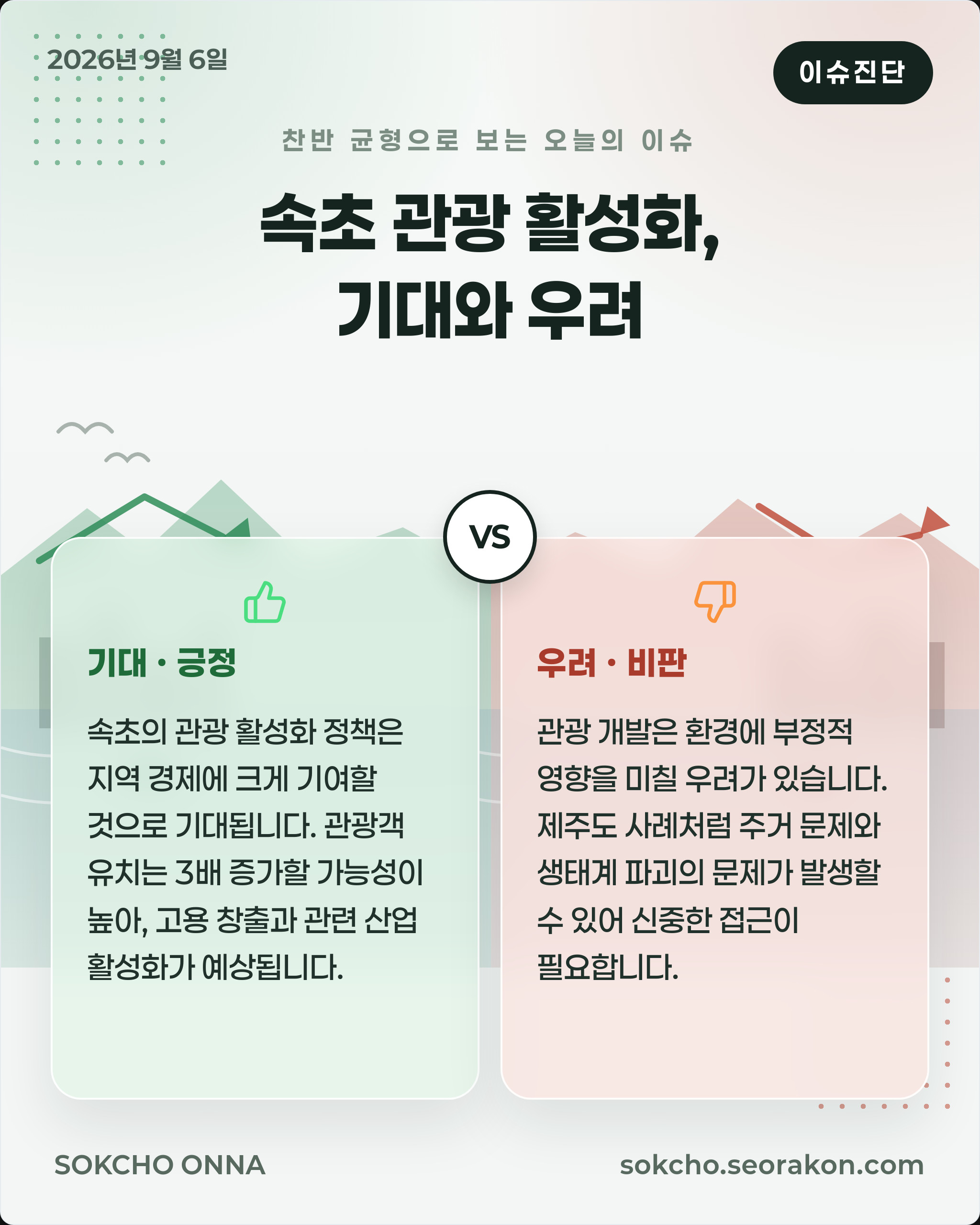 [이슈진단] 속초 관광 활성화, 기대와 우려