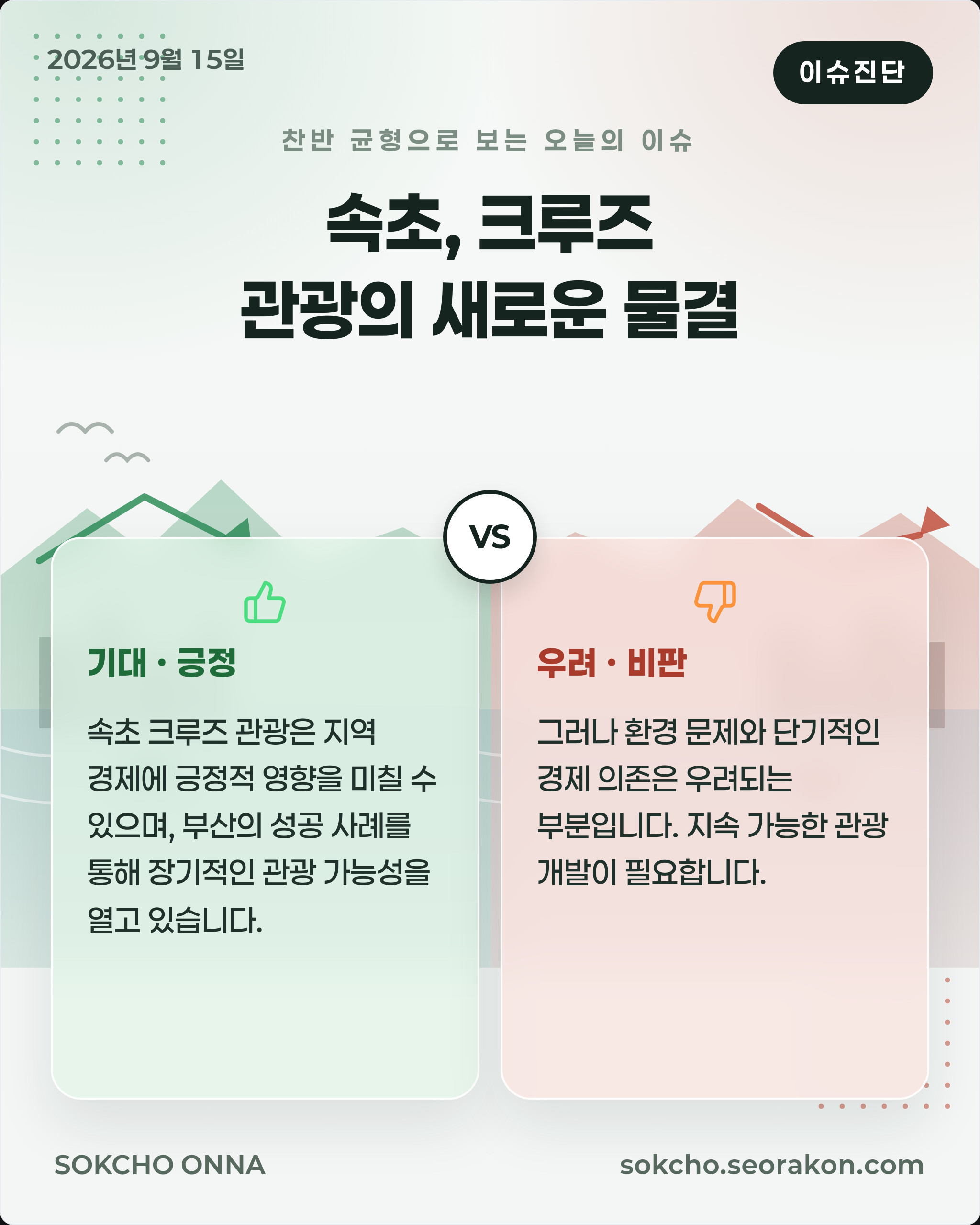 [이슈진단] 속초, 크루즈 관광의 새로운 물결