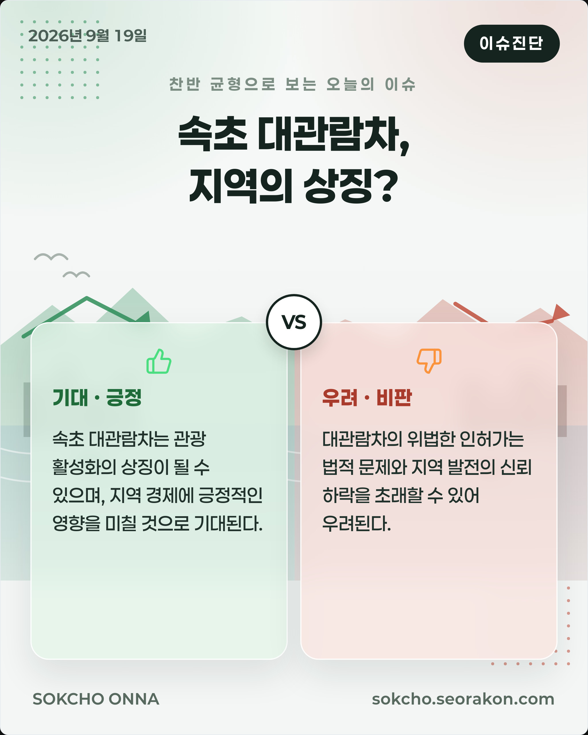 [이슈진단] 속초 대관람차, 지역의 상징?