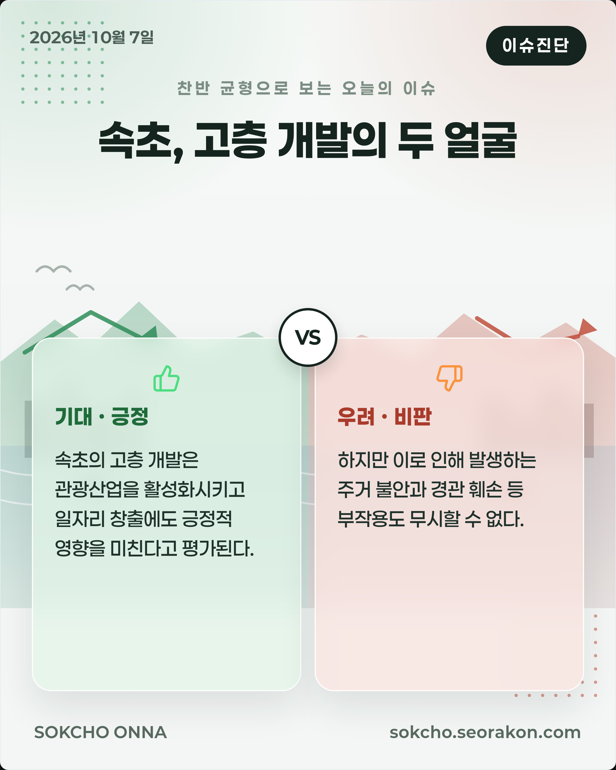 [이슈진단] 속초, 고층 개발의 두 얼굴