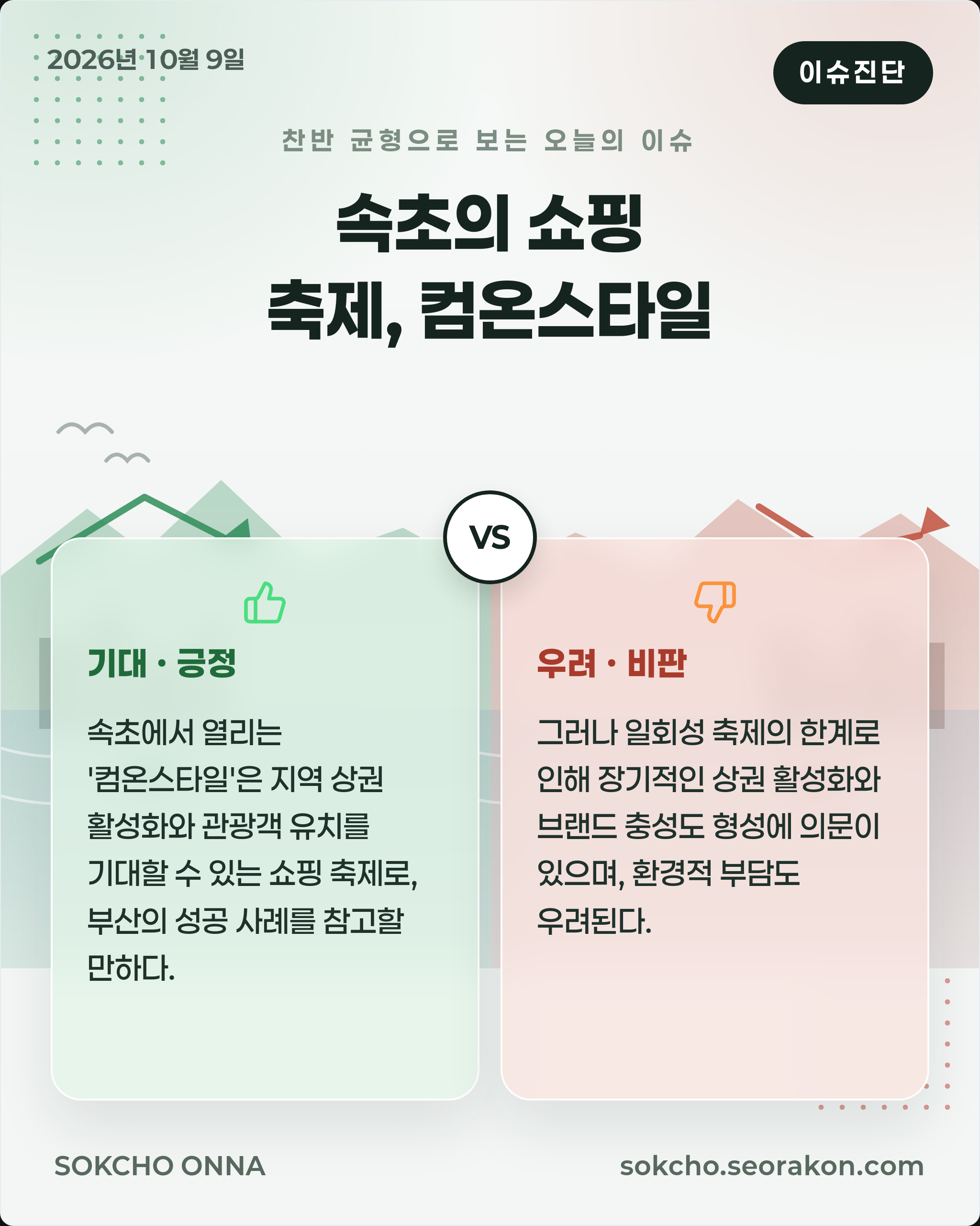 [이슈진단] 속초의 쇼핑 축제, 컴온스타일