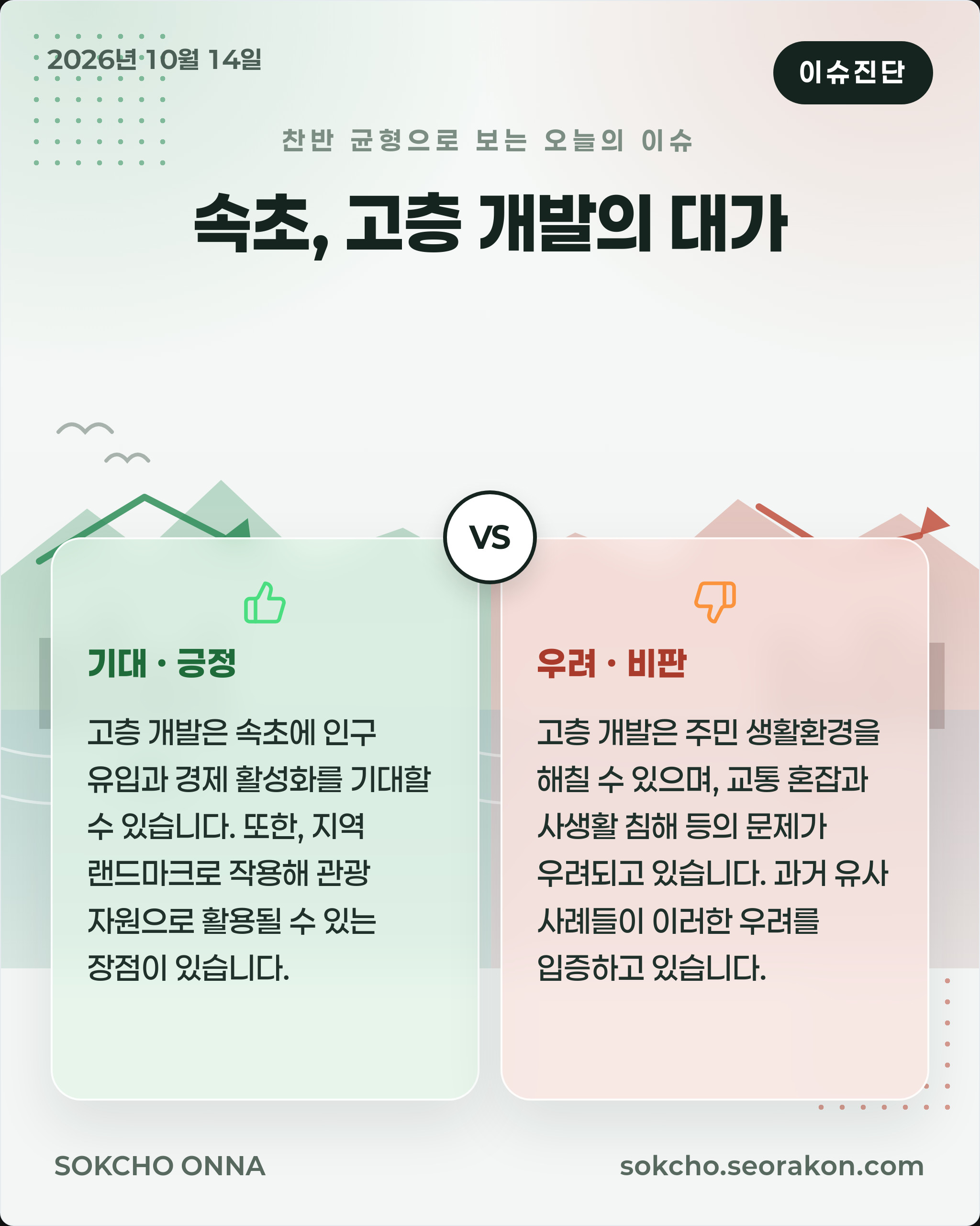 [이슈진단] 속초, 고층 개발의 대가