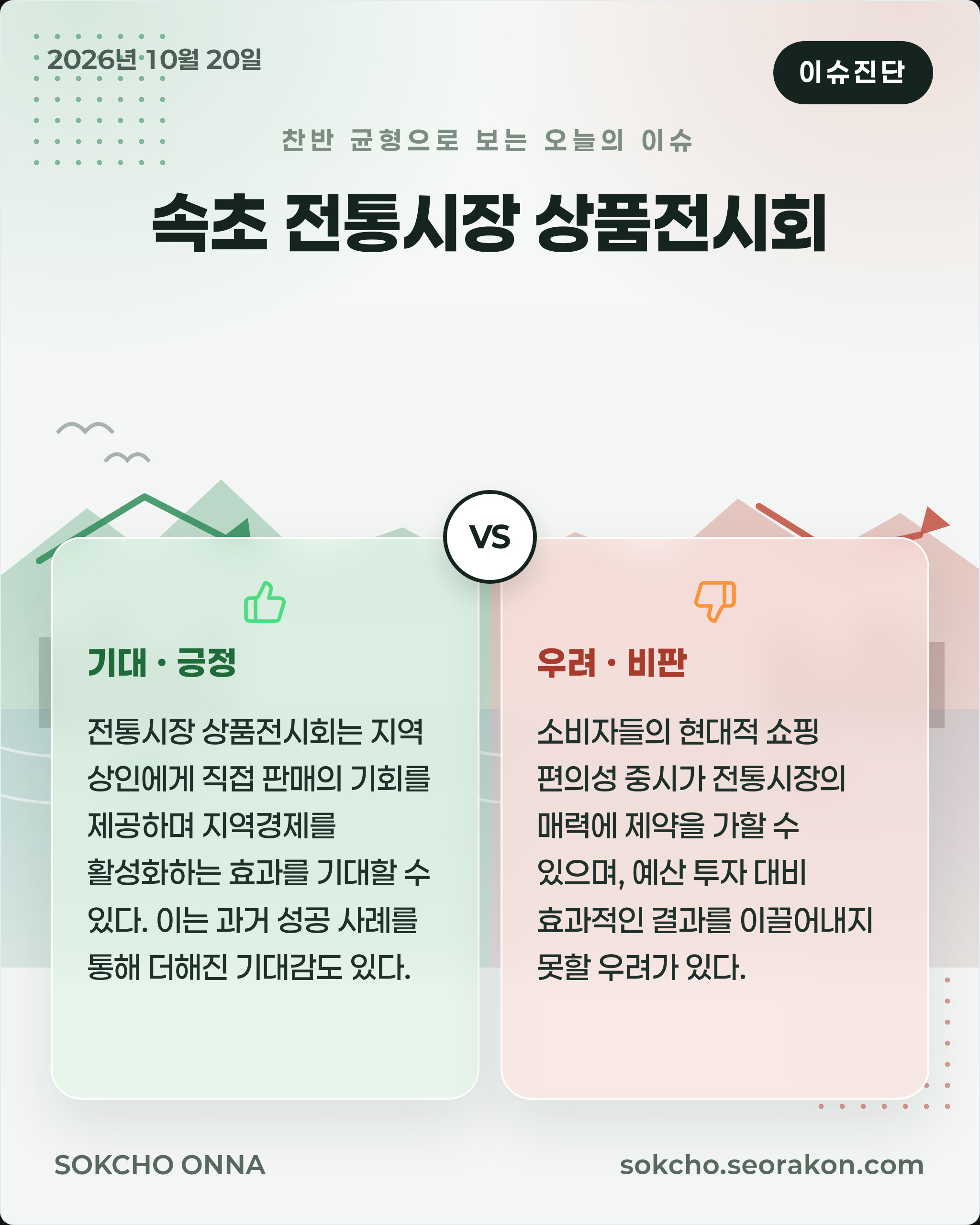 [이슈진단] 속초 전통시장 상품전시회