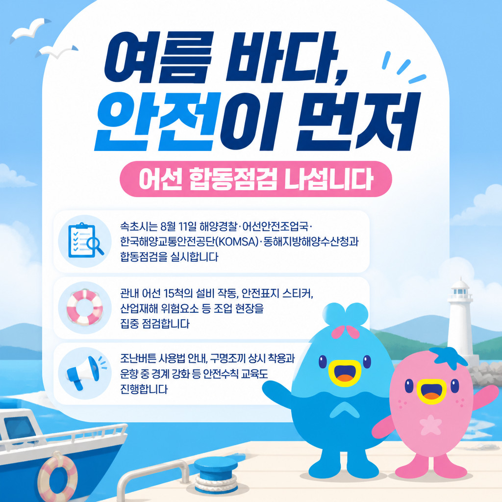 속초시, 여름철 어선 사고 막는다… 관계기관 합동 안전점검
