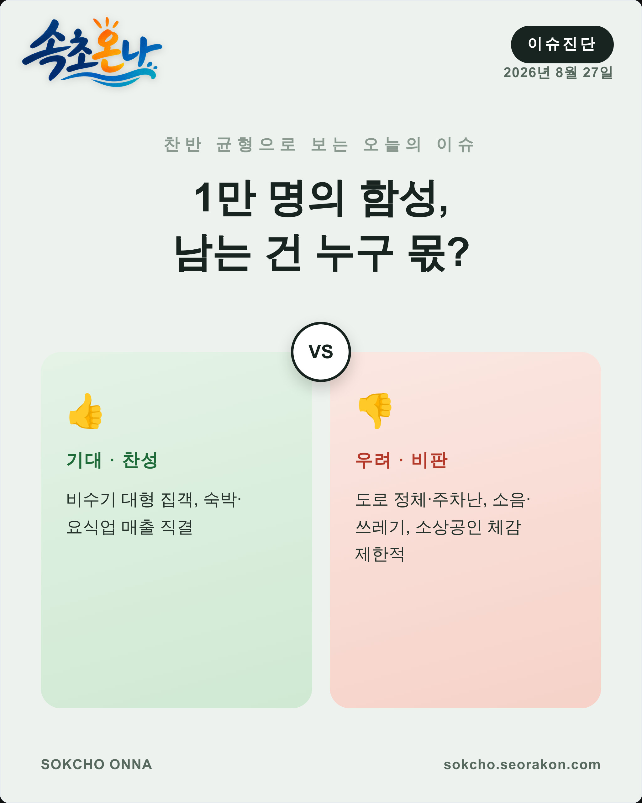 1만 명의 함성, 남는 건 누구 몫?