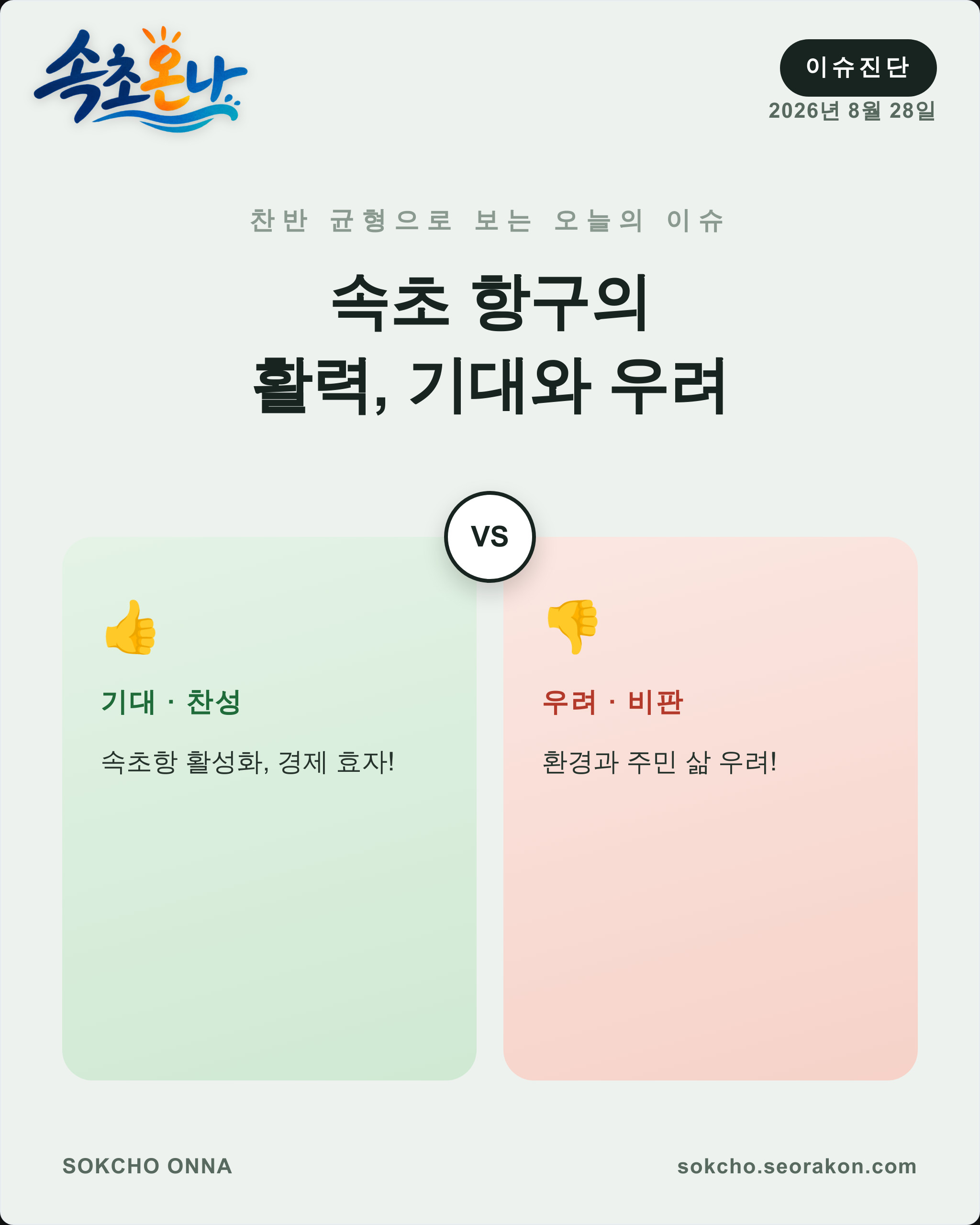 속초 항구의 활력, 기대와 우려