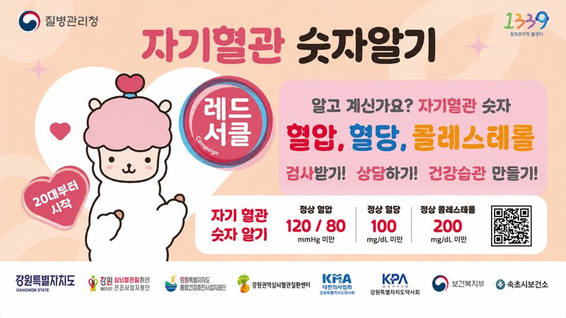 “내 혈압·혈당 알고 계신가요_”…속초시,‘레드서클 캠페인’운영